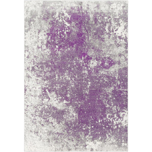 Surya Aberdine Modern Medium Gray, Dark Purple, Cream Rugs ABE-8026