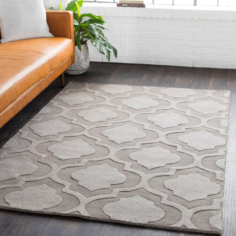 Image of Surya Central Park Modern Taupe, Mauve Rugs AWHP-4009