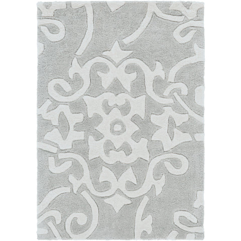 Image of Surya Cosmopolitan Cottage Medium Gray, Cream Rugs COS-8828