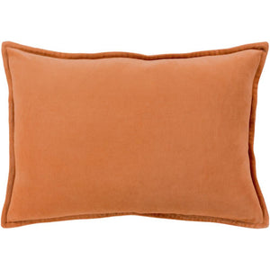 Surya Cotton Velvet Solid & Border Burnt Orange Pillow Kit CV-002-Wanderlust Rugs