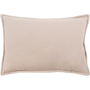 Surya Cotton Velvet Solid & Border Taupe Pillow Kit CV-005-Wanderlust Rugs
