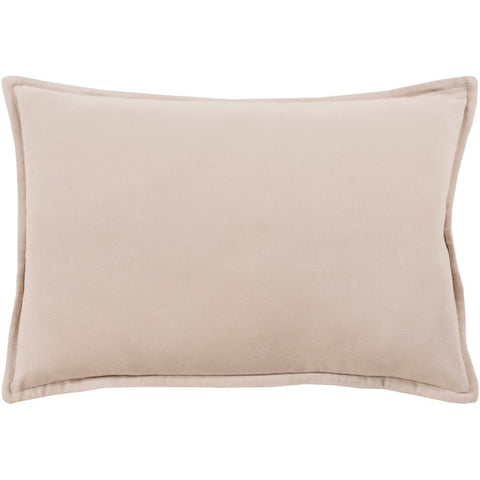 Image of Surya Cotton Velvet Solid & Border Taupe Pillow Kit CV-005-Wanderlust Rugs