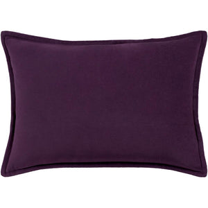 Surya Cotton Velvet Solid & Border Dark Purple Pillow Kit CV-006-Wanderlust Rugs