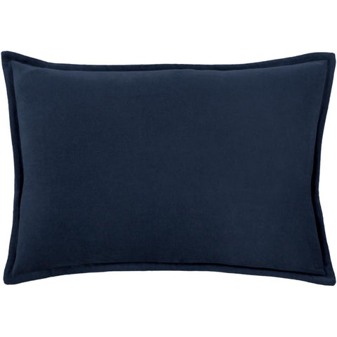 Image of Surya Cotton Velvet Solid & Border Charcoal Pillow Kit CV-009-Wanderlust Rugs