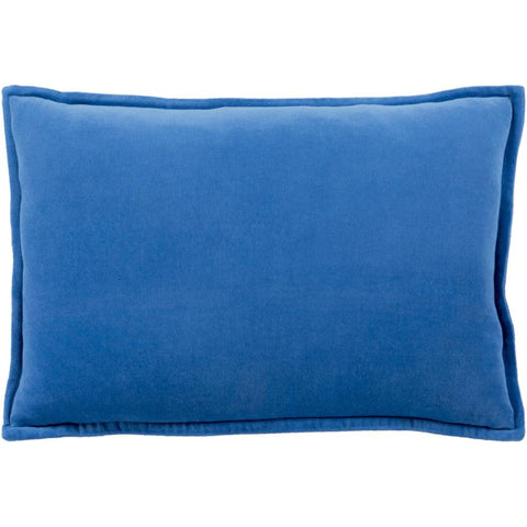 Image of Surya Cotton Velvet Solid & Border Dark Blue Pillow Kit CV-014-Wanderlust Rugs