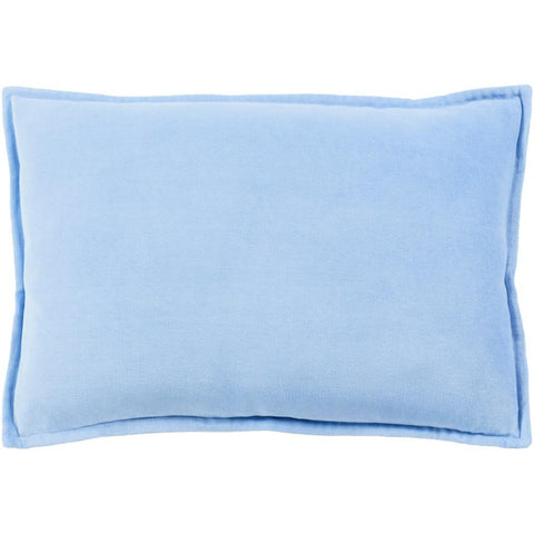 Image of Surya Cotton Velvet Solid & Border Bright Blue Pillow Kit CV-015-Wanderlust Rugs