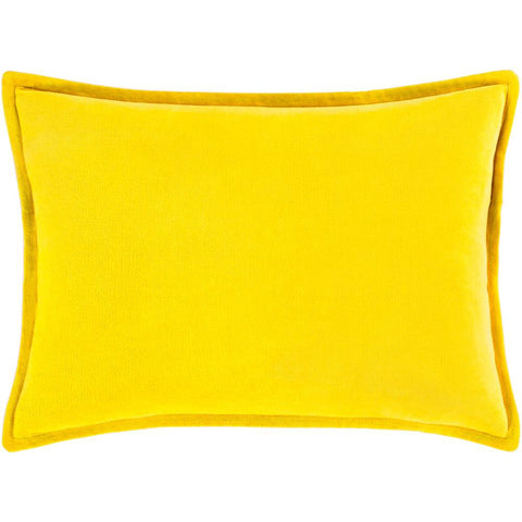 Image of Surya Cotton Velvet Solid & Border Mustard Pillow Kit CV-020-Wanderlust Rugs