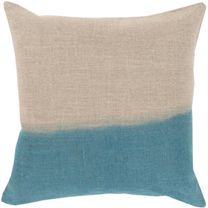 Surya Dip Dyed Modern Khaki, Teal Pillow Kit DD-010-Wanderlust Rugs