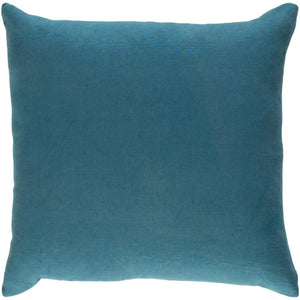 Surya Ethiopia Solid & Border Teal Pillow Kit ETPA-7212-Wanderlust Rugs