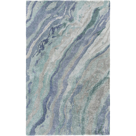 Image of Surya Gemini Modern Sea Foam, Teal, Emerald, Pale Blue, Medium Gray Rugs GMN-4039
