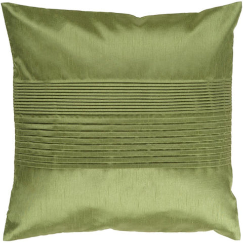 Image of Surya Solid Pleated Texture Dark Green Pillow Kit HH-013-Wanderlust Rugs