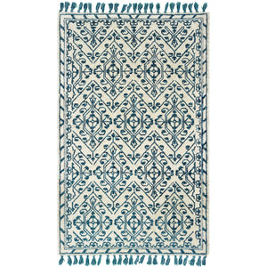 Oriental Weavers Madison 61408 2' 6" X 8' Casual Ivory Blue Tribal Runner Rug-Wanderlust Rugs