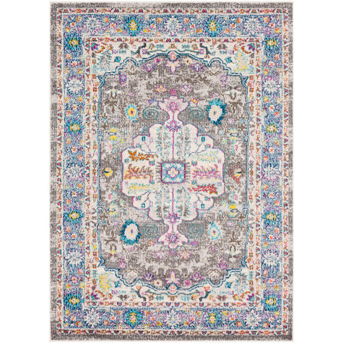 Image of Surya Morocco Traditional Navy, Pale Blue, Teal, Charcoal, Light Gray, Saffron, Bright Yellow, Fuschia, Bright Orange, Coral, Camel, Bright Red, Beige, White Rugs MRC-2301
