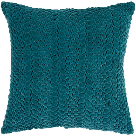 Image of Surya Velvet Luxe Texture Emerald Pillow Kit P-0279-Wanderlust Rugs