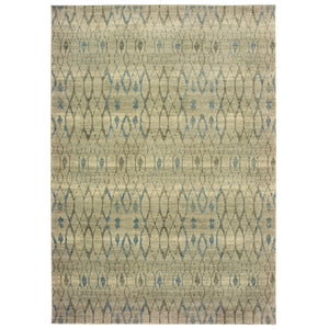 Oriental Weavers Raleigh 1807H 1'10" X 3' 0" Casual Ivory Blue Distressed Rug-Wanderlust Rugs