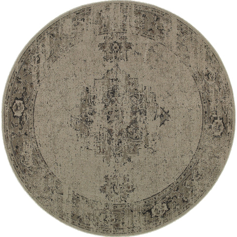 Image of Oriental Weavers Revival 6330A 1'10" X 3' 3" Casual Grey Charcoal Overdyed Rug-Wanderlust Rugs