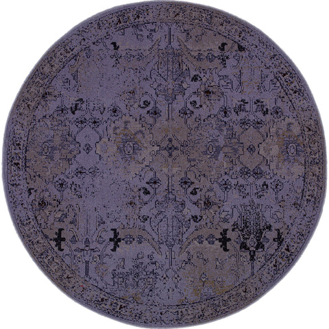 Image of Oriental Weavers Revival 8023M 1'10" X 3' 3" Casual Purple Grey Oriental Rug-Wanderlust Rugs