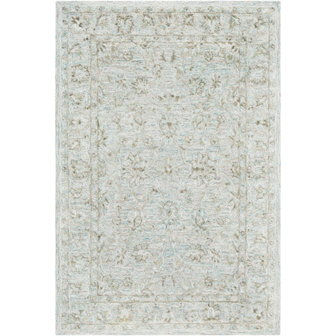 Image of Surya Shelby Traditional Emerald, Light Gray, Dark Brown Rugs SBY-1002