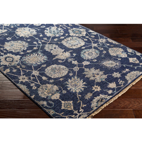 Image of Surya Theodora Traditional Navy, Taupe, Light Gray, Teal, Ivory, Butter Rugs THO-3007