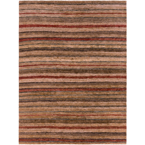 Image of Surya Trinidad Cottage Rust, Dark Brown, Camel, Wheat, Light Gray, Bright Red Rugs TND-1120