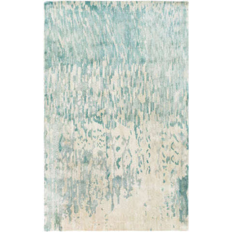 Image of Surya Watercolor Modern Teal, Sage, Light Gray, Medium Gray, Aqua, Khaki Rugs WAT-5004