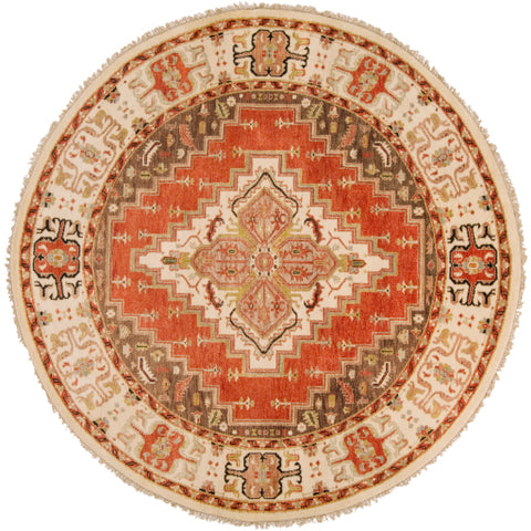 Image of Surya Zeus Traditional Clay, Butter, Mauve, Camel, Sea Foam, Navy, Olive, Eggplant, Coral Rugs ZEU-7800