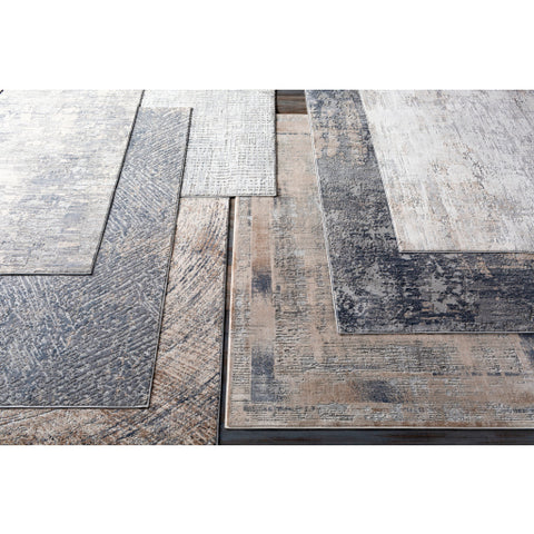 Image of Surya Alpine Modern Medium Gray, Charcoal, Ivory, Light Gray Rugs ALP-2301