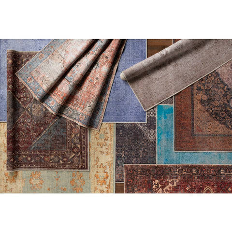 Image of Surya Amelie Traditional Rust, Dark Green, Butter, Denim, Dark Purple, Rose, Grass Green, Olive, Clay Rugs AML-2308