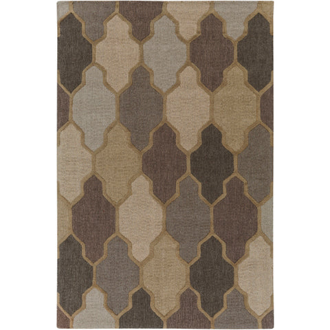 Image of Surya Pollack Cottage Khaki, Camel, Medium Gray, Light Gray, Taupe, Tan Rugs AWAH-2037