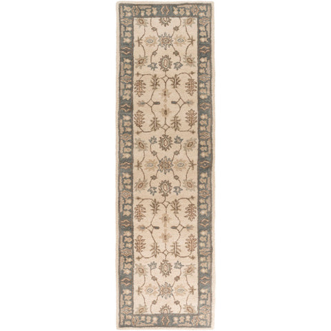 Image of Surya Middleton Traditional Khaki, Teal, Tan, Dark Brown, Sea Foam Rugs AWHR-2050