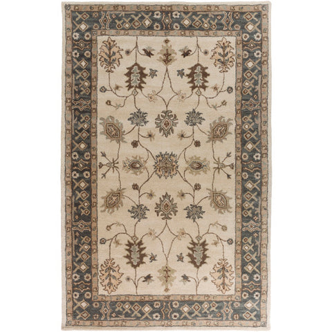 Image of Surya Middleton Traditional Khaki, Teal, Tan, Dark Brown, Sea Foam Rugs AWHR-2050