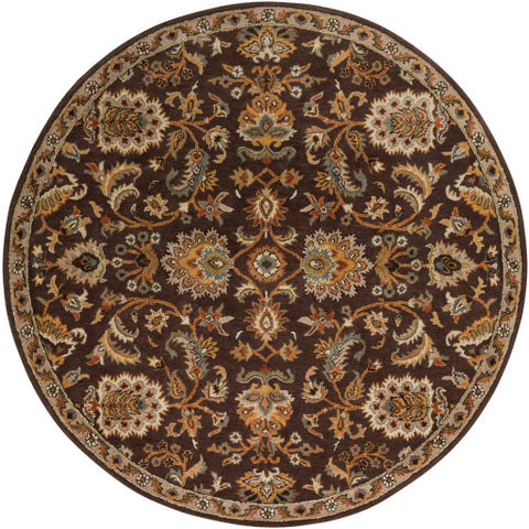 Image of Surya Middleton Traditional Dark Brown, Camel, Ivory, Olive, Teal, Mustard Rugs AWMD-1002