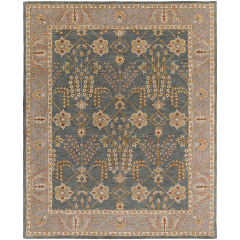 Image of Surya Middleton Traditional Teal, Taupe, Cream, Olive, Camel, Charcoal, Dark Green Rugs AWMD-2242