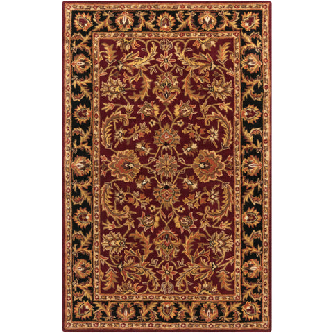 Image of Surya Middleton Traditional Dark Brown, Mustard, Black, Clay Rugs AWOC-2001