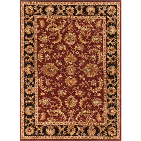 Image of Surya Middleton Traditional Dark Brown, Mustard, Black, Clay Rugs AWOC-2001