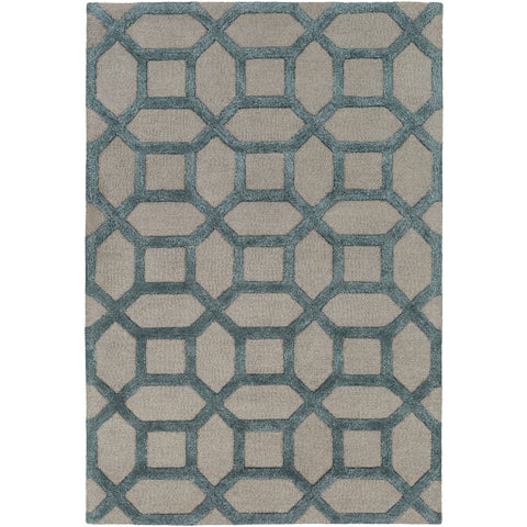 Image of Surya Arise Modern Medium Gray, Navy, Sky Blue Rugs AWRS-2128