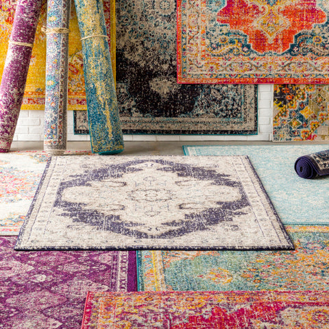 Image of Surya Morocco Traditional Teal, Navy, Pale Blue, Bright Orange, Grass Green, Bright Red, Coral, Fuschia, Saffron, Bright Yellow, Light Gray, Camel, Beige, White Rugs MRC-2320
