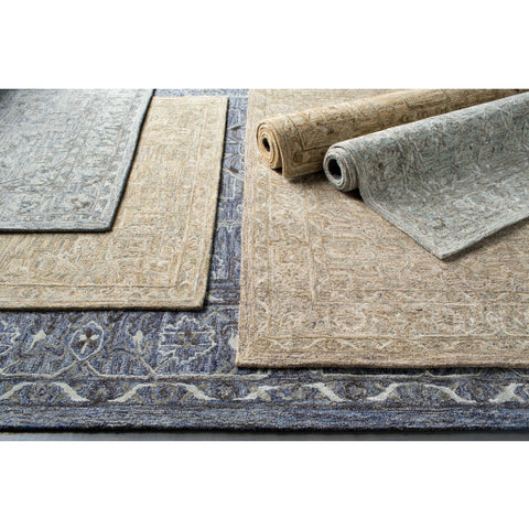 Image of Surya Shelby Traditional Emerald, Light Gray, Dark Brown Rugs SBY-1002