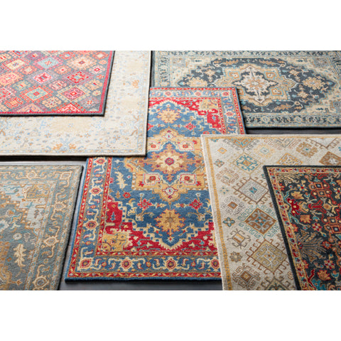 Surya Tabriz Traditional Charcoal, Mustard, Bright Red, Wheat, Camel, Light Gray, Teal Rugs TBZ-1004