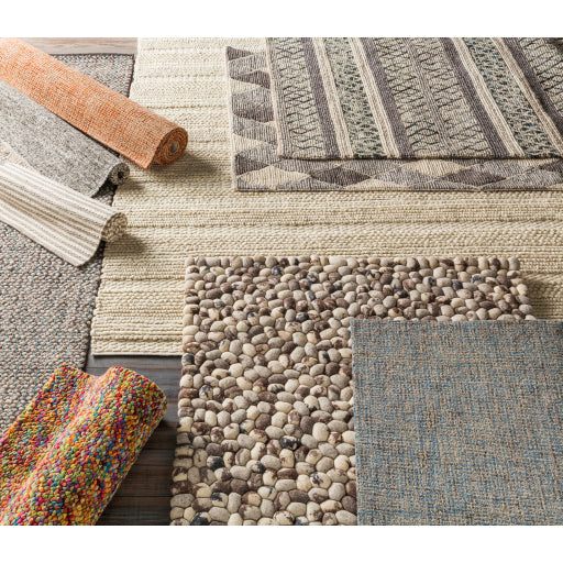 Surya Avera Modern Camel, Pale Blue, Dark Green, Cream Rugs AER-1003