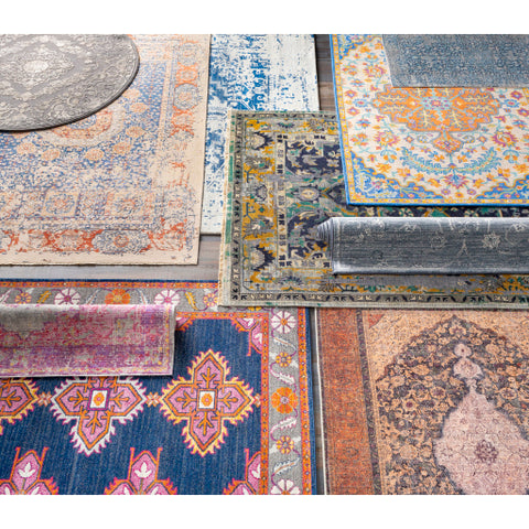 Image of Surya Contempo Traditional Denim, Pale Blue, Light Gray, Ivory Rugs CPO-3725