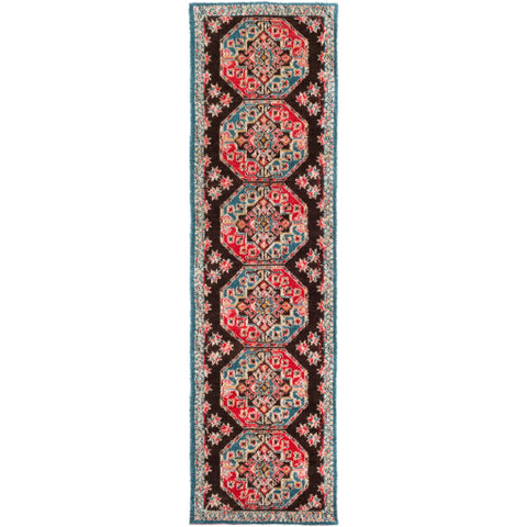 Image of Surya Arabia Traditional Bright Pink, Camel, Aqua, White, Wheat Rugs ABA-6273