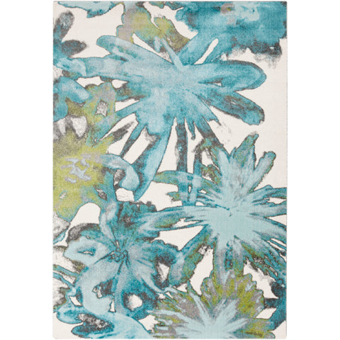 Image of Surya Aberdine Modern Aqua, Teal, Olive, Ivory, Charcoal, Medium Gray Rugs ABE-8003