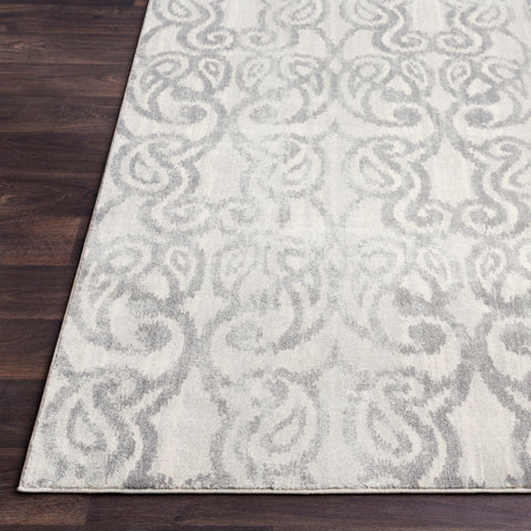 Image of Surya Aberdine Global Medium Gray, Charcoal, Ivory Rugs ABE-8012