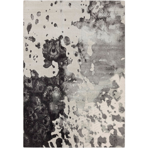 Image of Surya Aberdine Modern Medium Gray, Charcoal, Black, Ivory Rugs ABE-8016