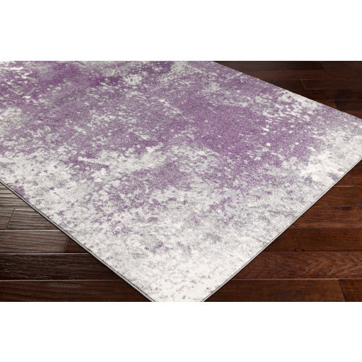 Surya Aberdine Modern Medium Gray, Dark Purple, Cream Rugs ABE-8026