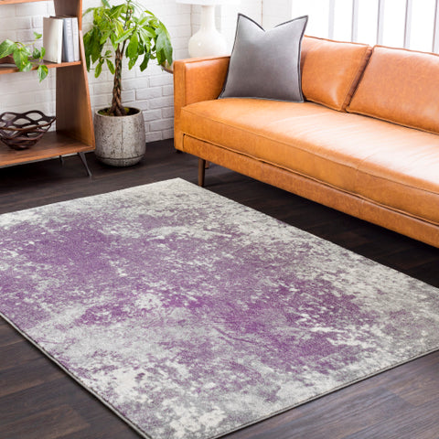 Image of Surya Aberdine Modern Medium Gray, Dark Purple, Cream Rugs ABE-8026