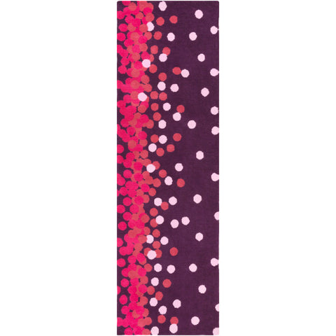 Image of Surya Abigail Modern Dark Purple, Bright Pink, Pale Pink Rugs ABI-9053