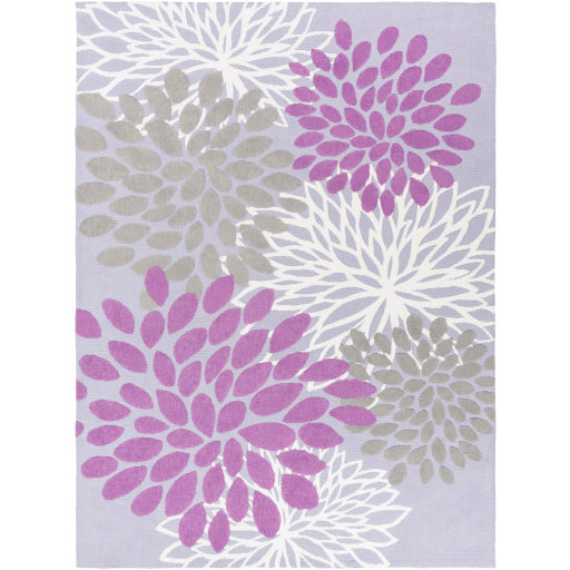 Surya Abigail Modern Bright Purple, Lavender, Medium Gray, White Rugs ABI-9055