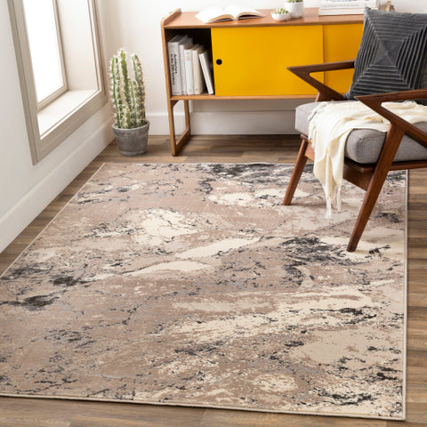 Image of Surya Amadeo Modern Beige, Ivory, Taupe, Charcoal, Medium Gray Rugs ADO-1019